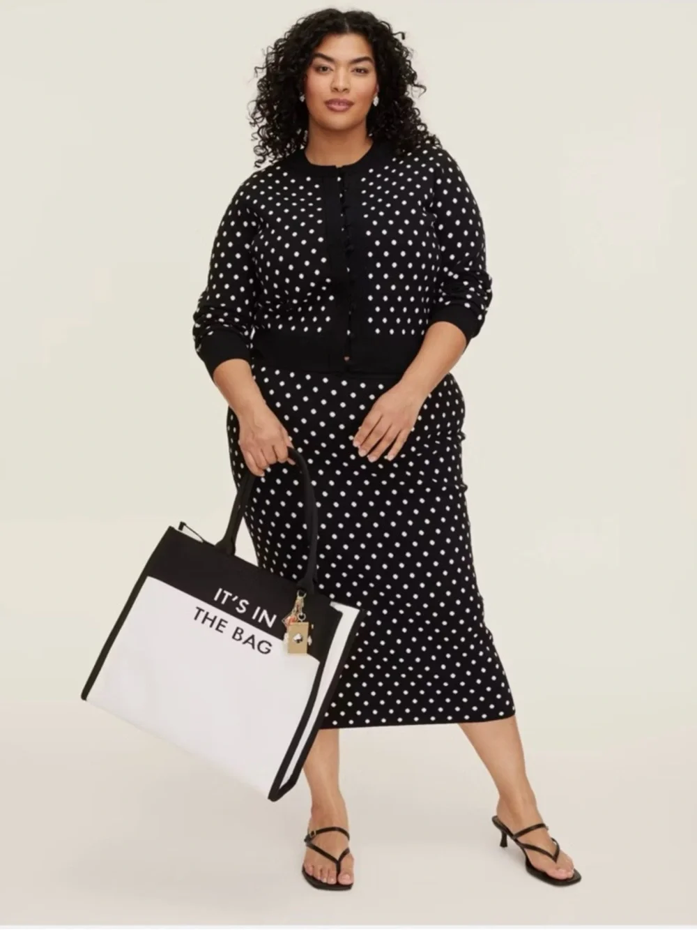 Black & White Statement Tote - 'It's In The Bag'